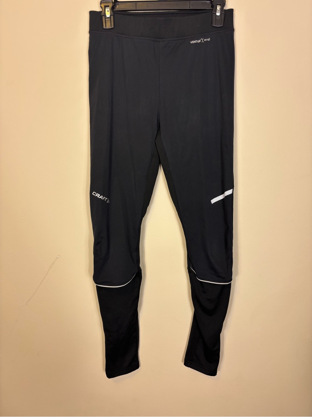 Craft Womens Black Performance VentAir Wind Skiing Pants Reflective Medium